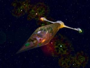 Ships: This image depicting Lying Bastard and the Ringworld were created by Perry Papadopoulos. These images are taken from an animated movie, also available on the site on the "Media" section. 